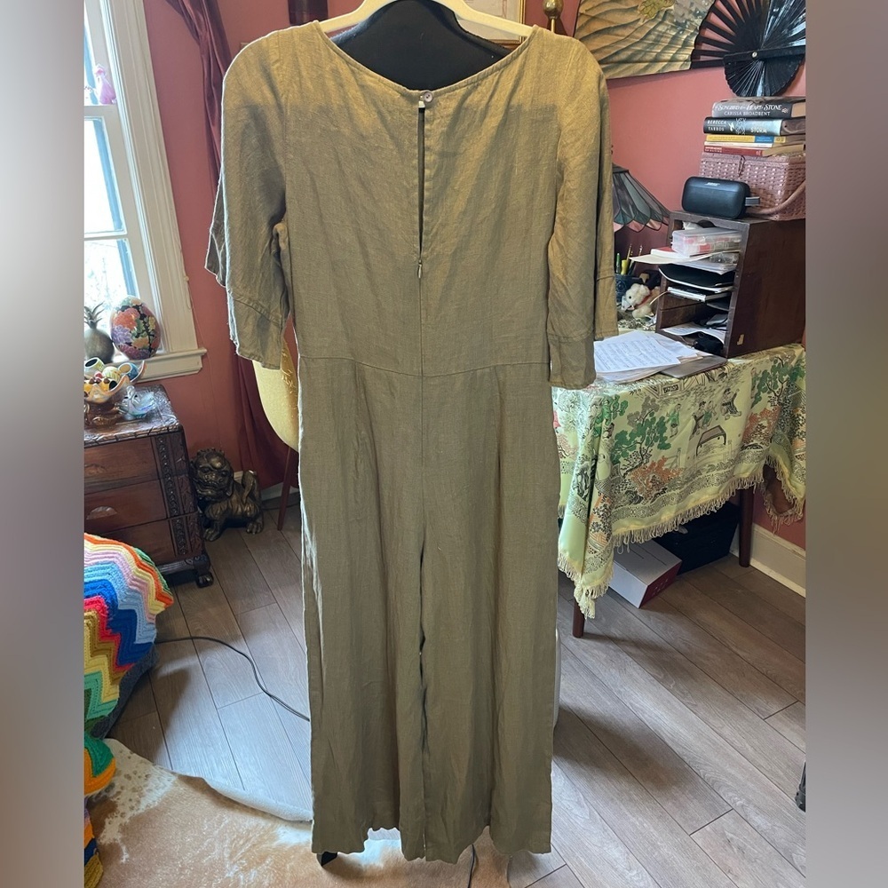 Uncle Frank Studio Anthropologie size small linen jumpsuit. Excellent condition - Picture 4 of 8